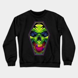 Coffin Skull Crewneck Sweatshirt